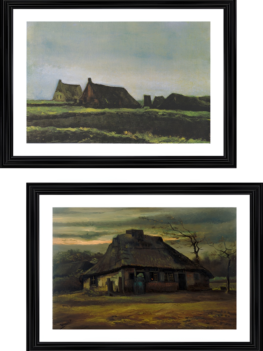 

Adventures India Green & Blue 2 Pieces Wooden Painting Wall Arts