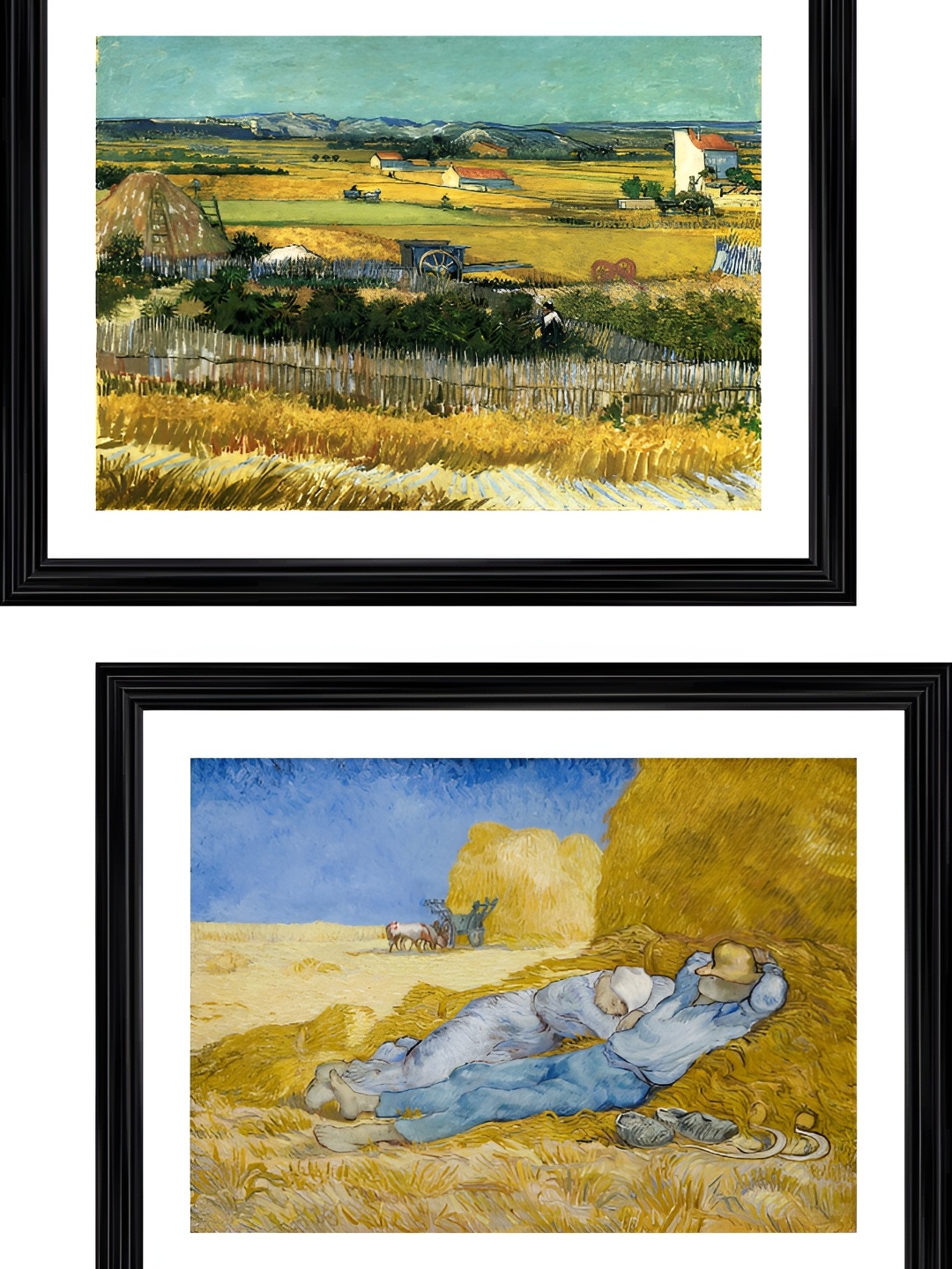 

Adventures India Yellow & Blue 2 Pieces Abstract Wooden Wall Arts