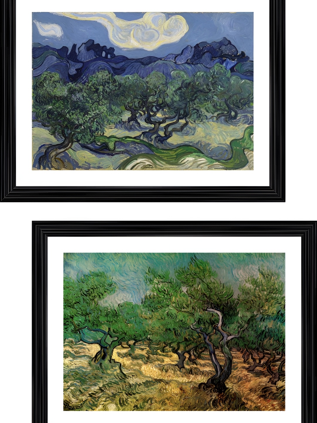 

Adventures India Black & Green 2 Pieces Wooden Floral and Botanical Wall Paintings