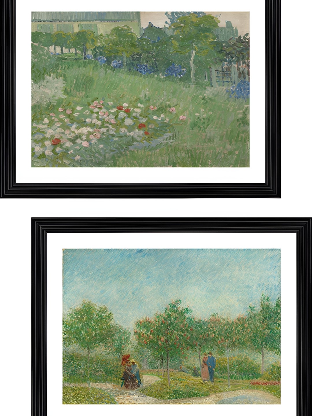 

Adventures India Green & White 2 Pieces Wooden Wall Paintings