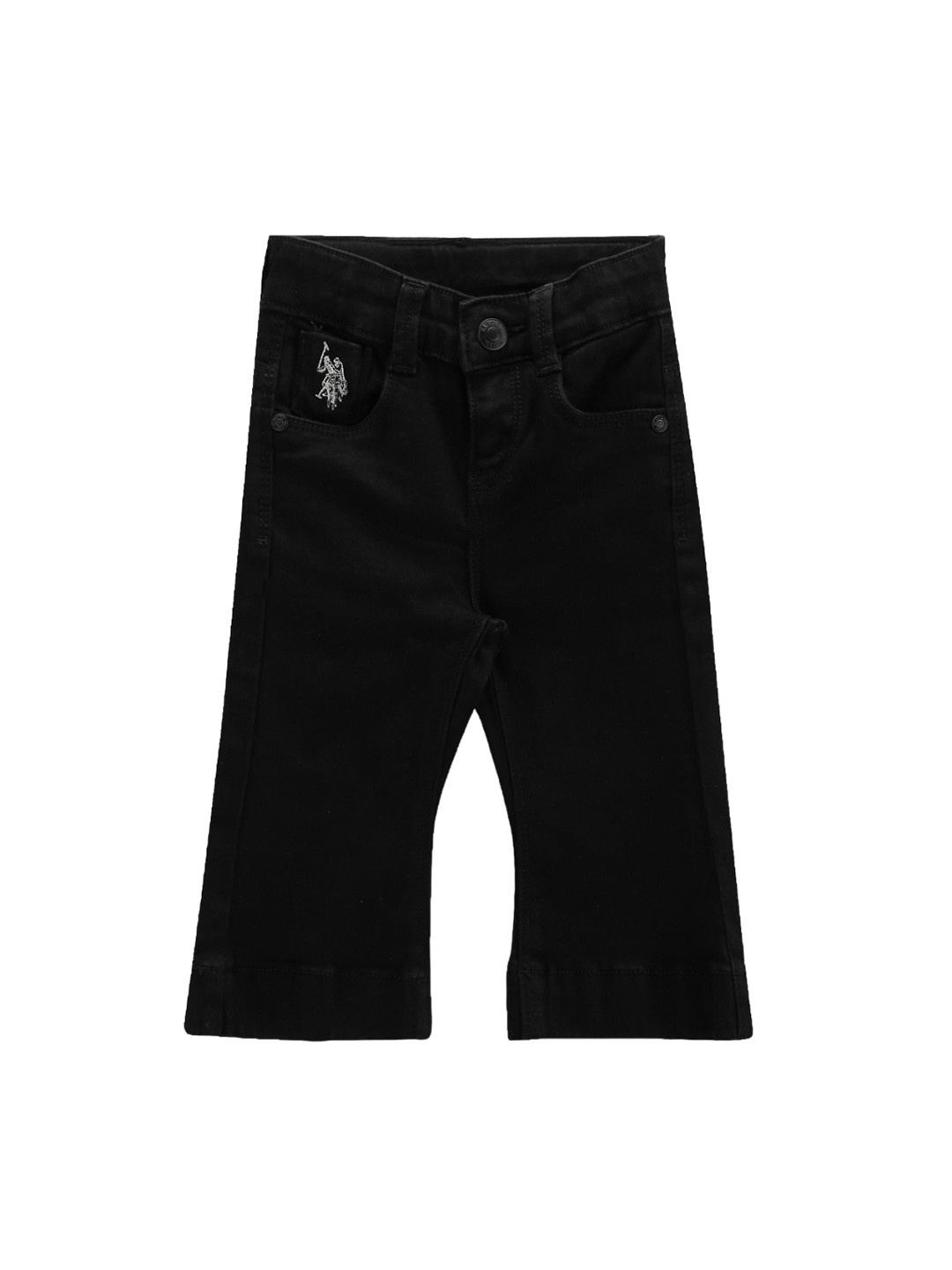 

U.S. Polo Assn. Kids Girls Classic Bootcut Stretchable Jeans, Black