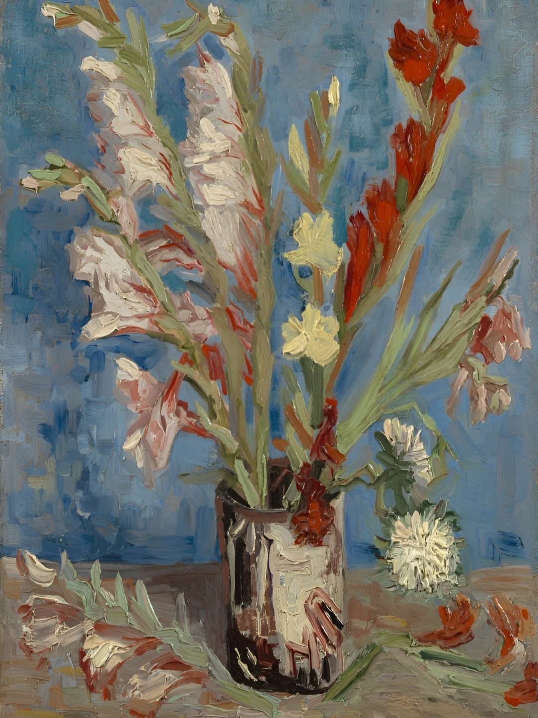 

Adventures India Blue & Red Wood Floral and Botanical Wooden Painting Wall Art