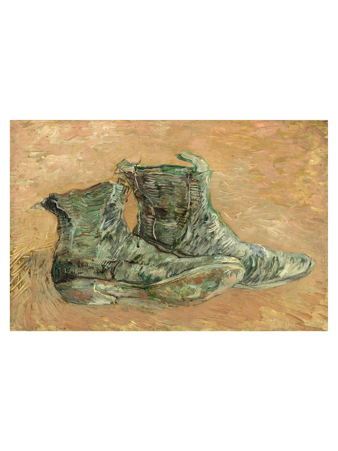 

Adventures India Green & Peach Shoes Wooden Wall Art
