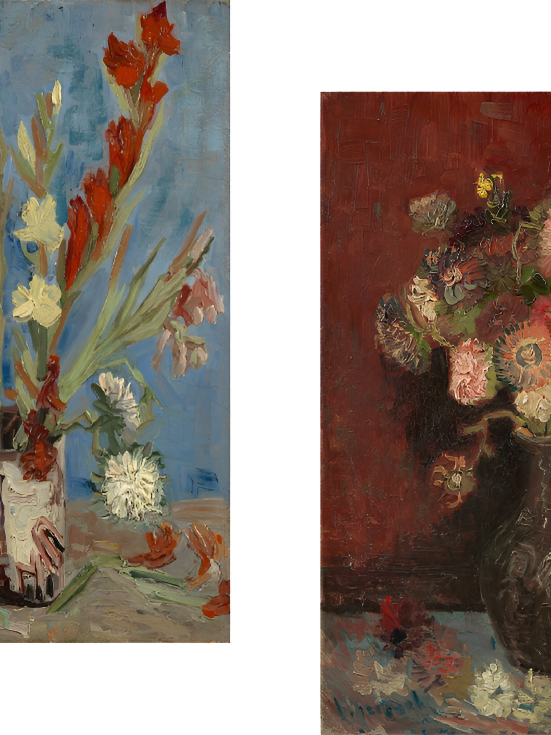 

Adventures India Red & Blue 2 Piece Wooden Floral and Botanical Painting Wall Art