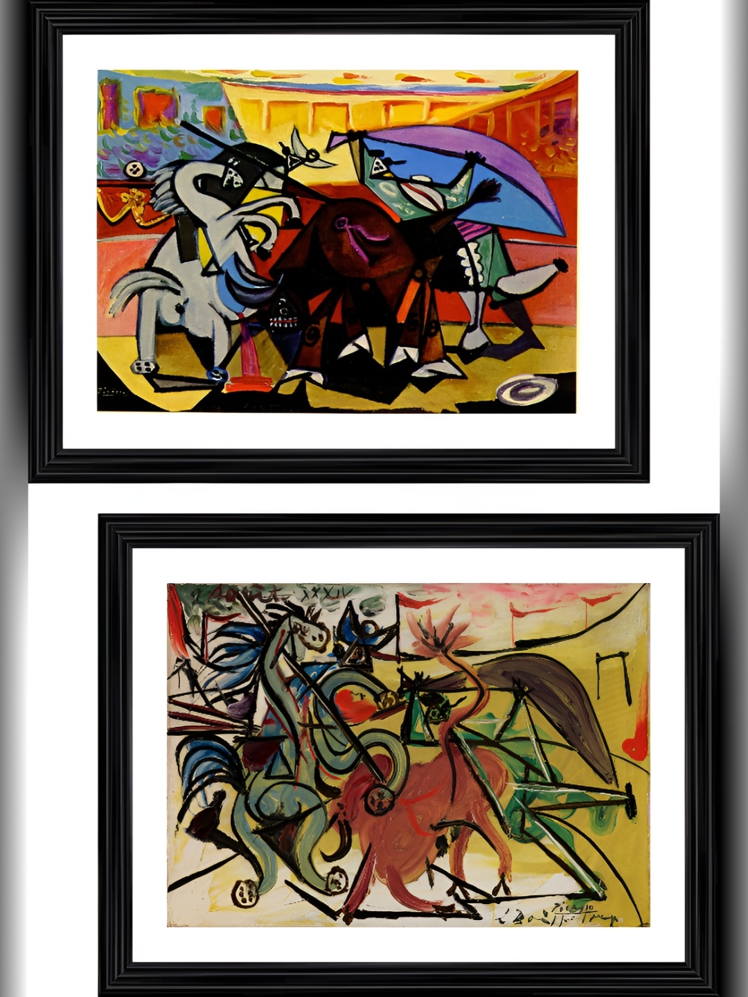 

Adventures India White & Red 2 Piece Wood Other Wall Paintings