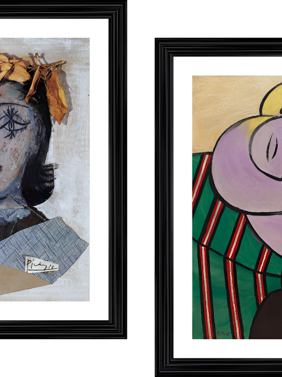 

Adventures India Black & Purple 2 Pieces Wooden Painting Wall Arts