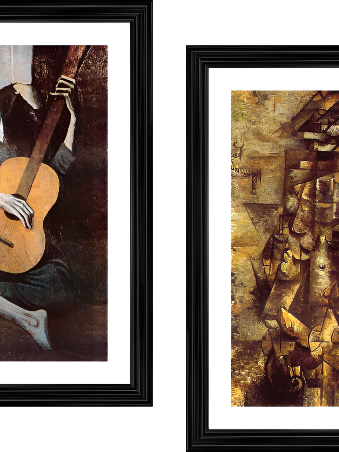 

Adventures India White & Brown 2 Piece Wooden Painting Wall Art