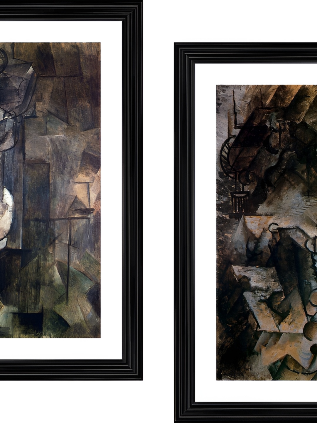 

Adventures India White & Brown 2 Pieces Wooden Wall Paintings