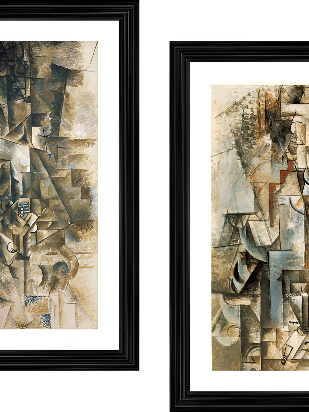 

Adventures India Black & Brown 2 Pieces Wooden Painting Wall Art