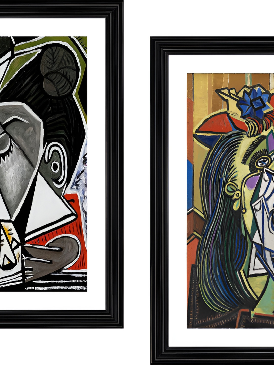 

Adventures India White & Black 2 Pieces Wooden Painting Wall Arts