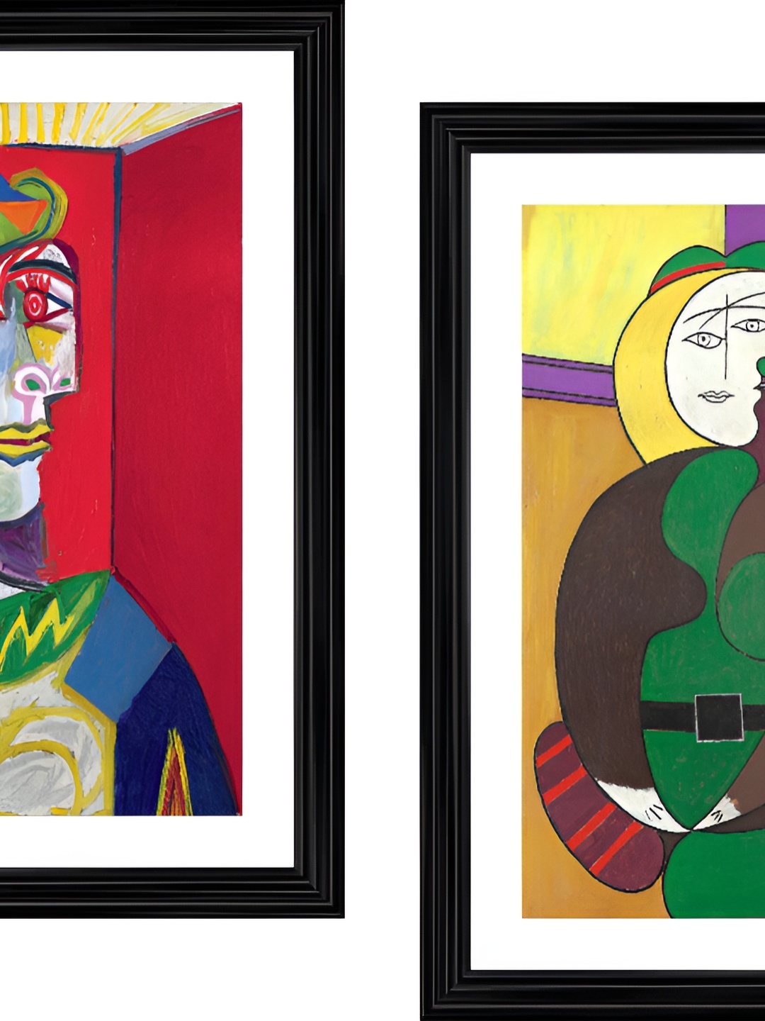 

Adventures India Red & Green 2 Pieces Wooden Painting Wall Art