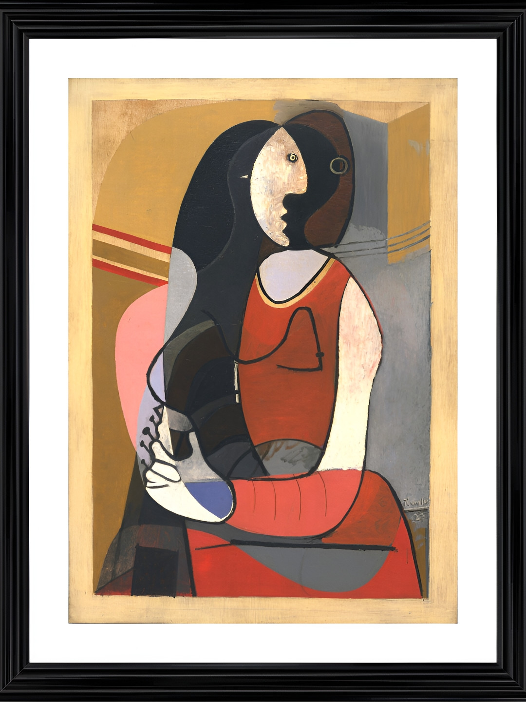 

Adventures India Red & Pink Wooden Other Wall Painting