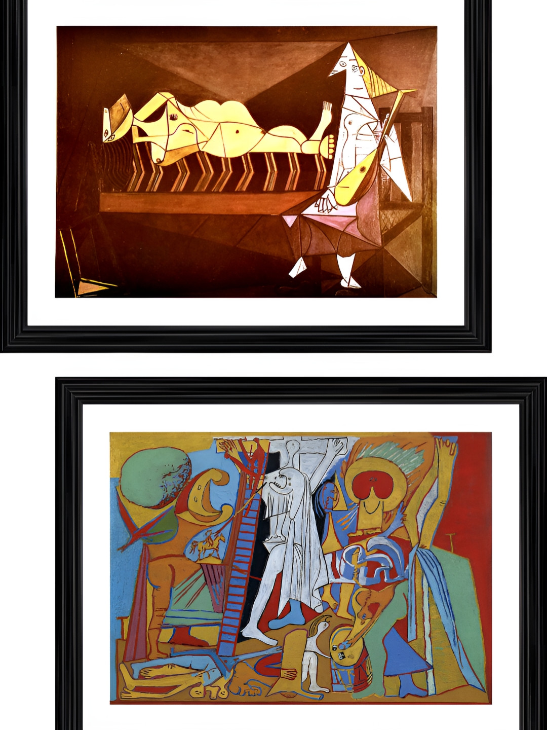 

Adventures India Brown & Blue 2 Pieces Wooden Paintings Wall Art