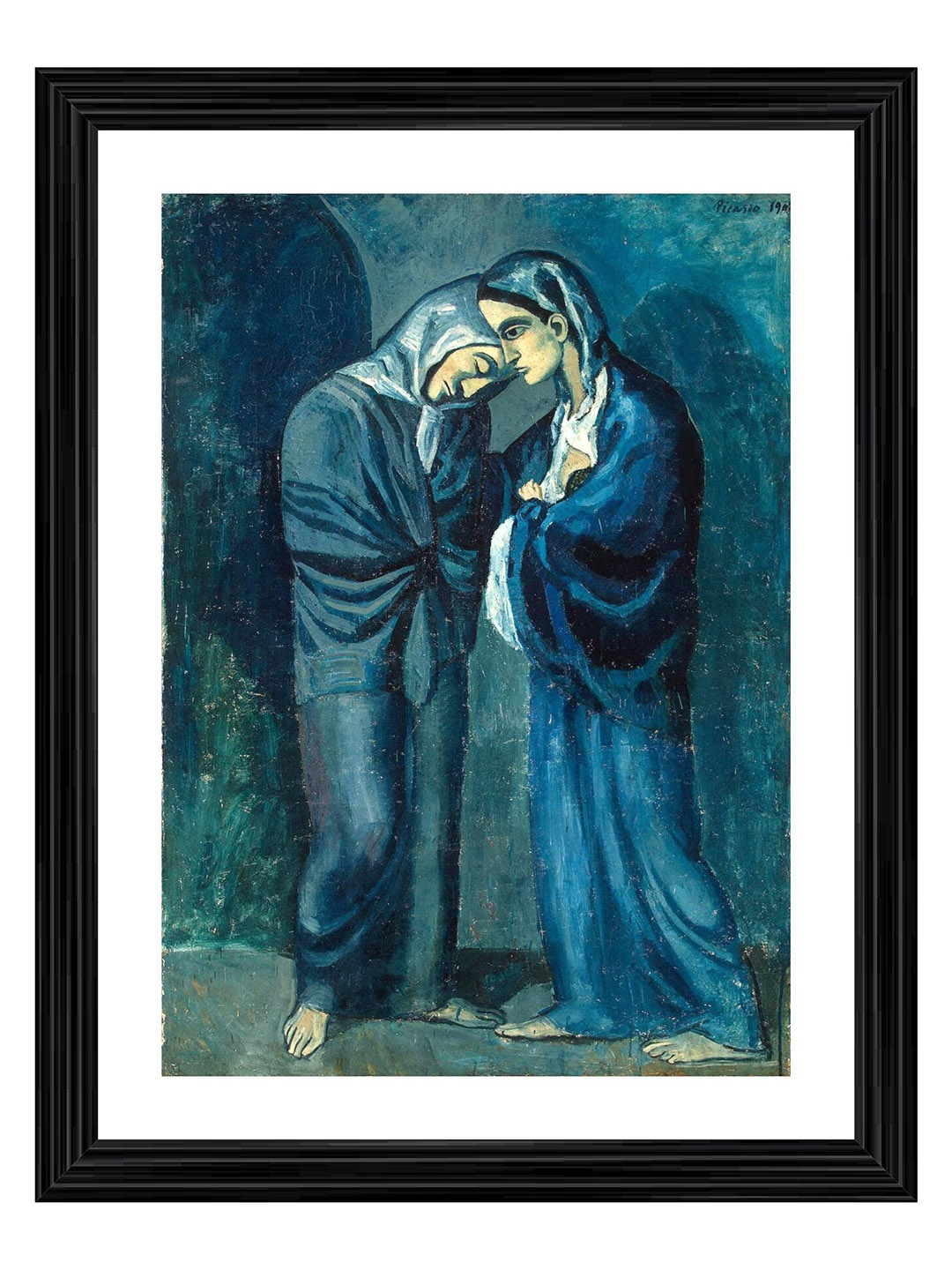 

Adventures India Blue & White Wooden Wall Art