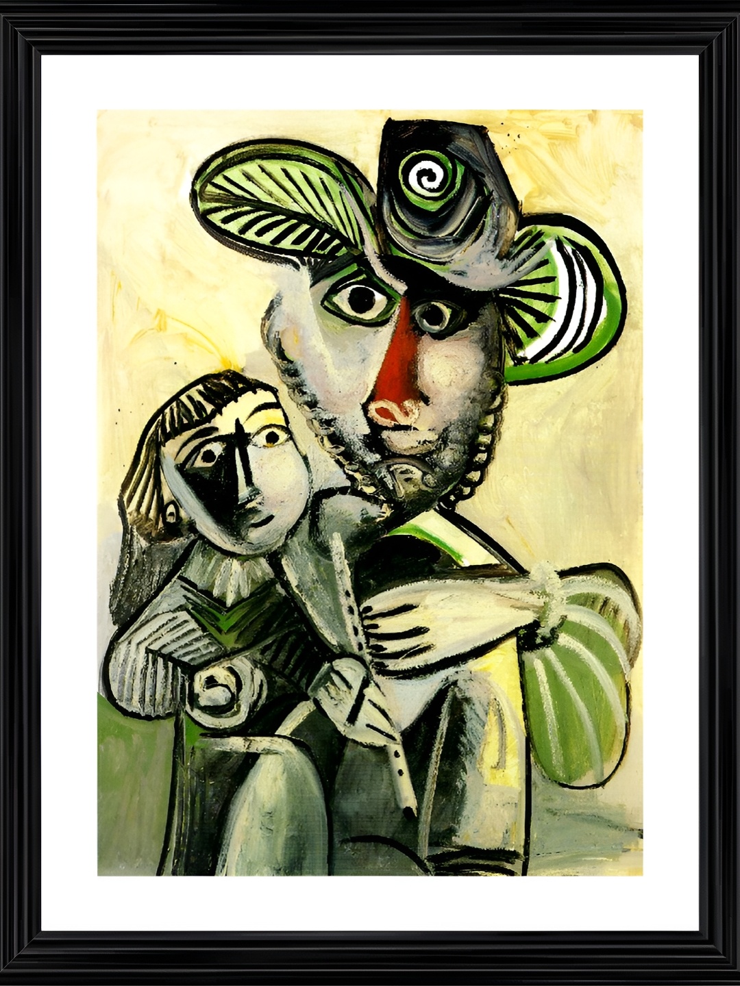 

Adventures India Green & Black Wooden Painting Wall Art