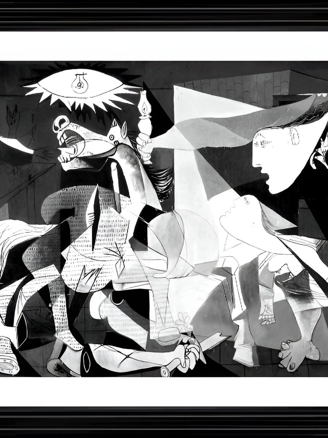 

Adventures India Black & White Wooden Painting Wall Art