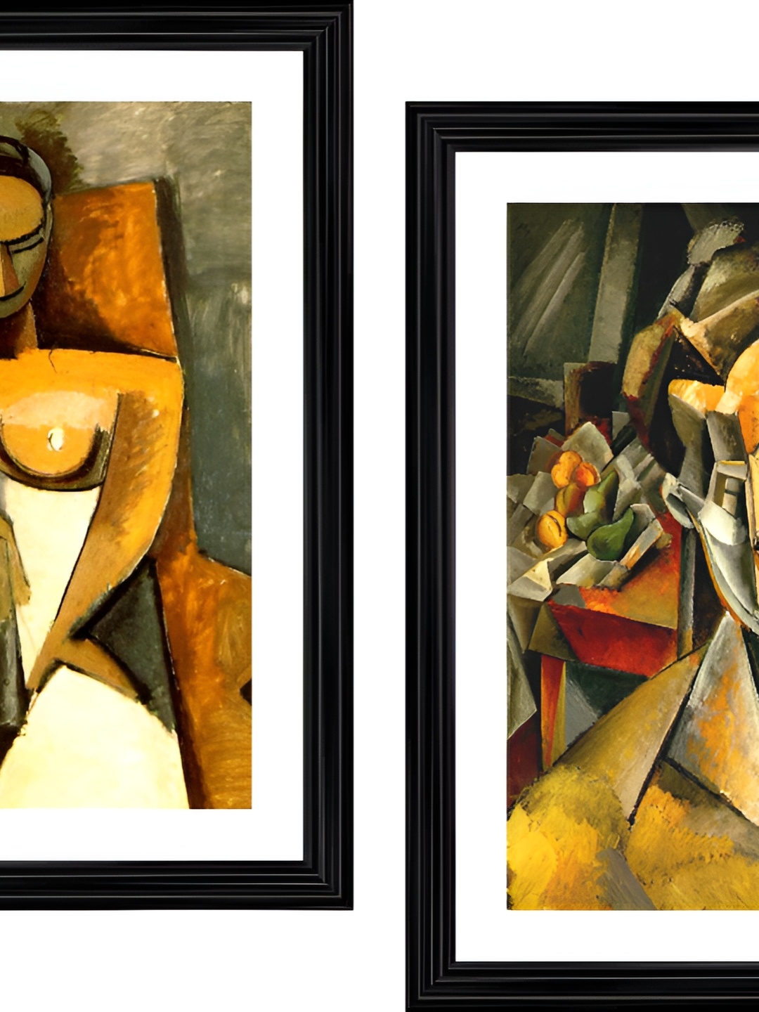 

Adventures India Black & White 2 Pieces Wooden Painting Wall Arts