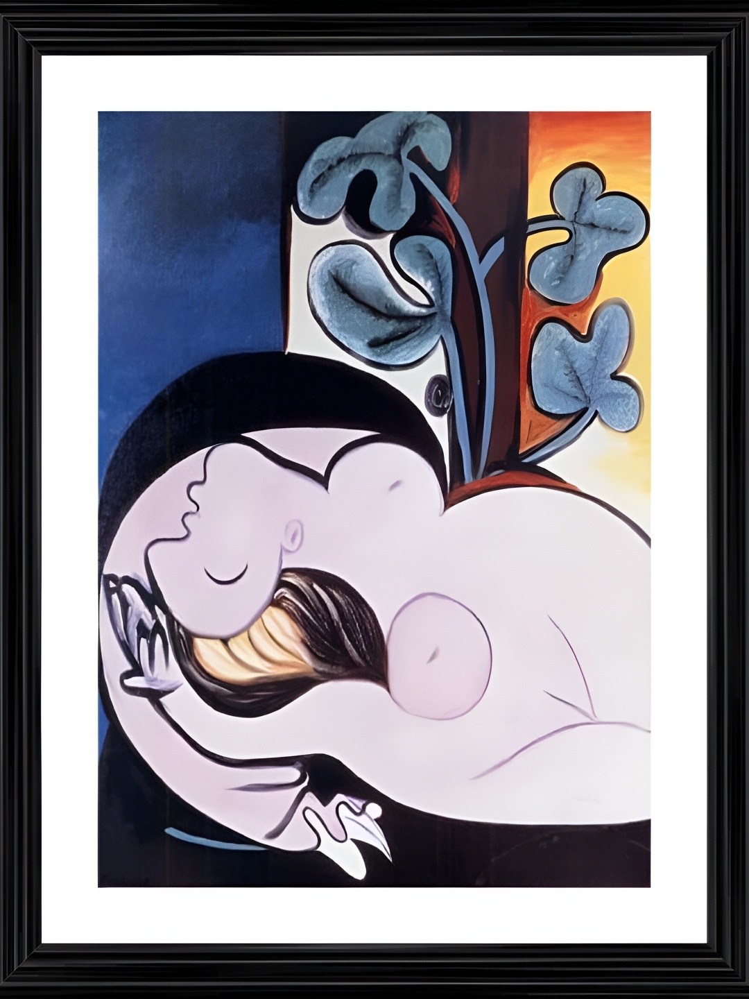 

Adventures India Purple & Blue Wooden Painting Wall Art