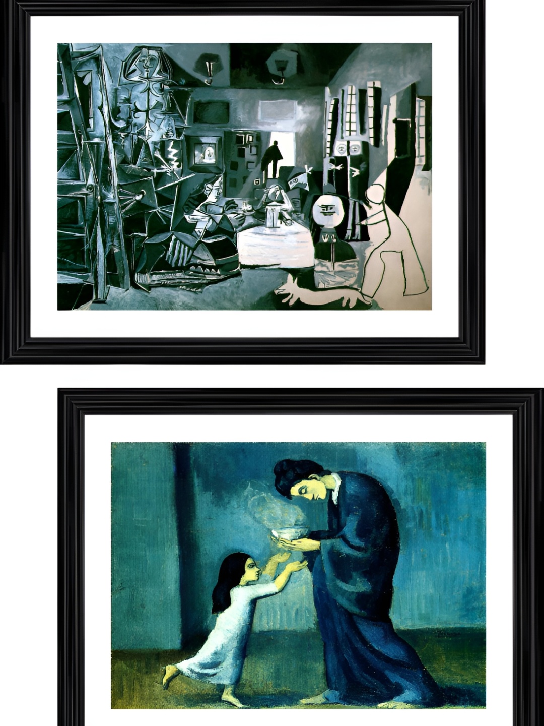 

Adventures India Blue & Grey 2 Pieces Wooden Painting Wall Art