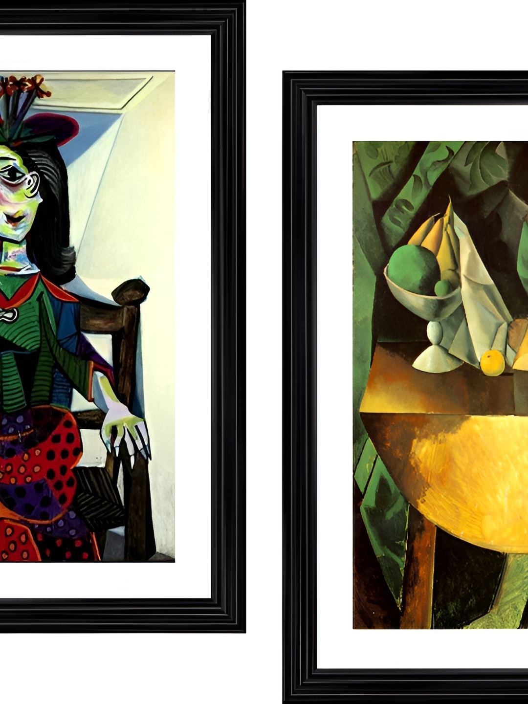 

Adventures India Black & Yellow 2 Pieces Wooden Paintings Wall Arts