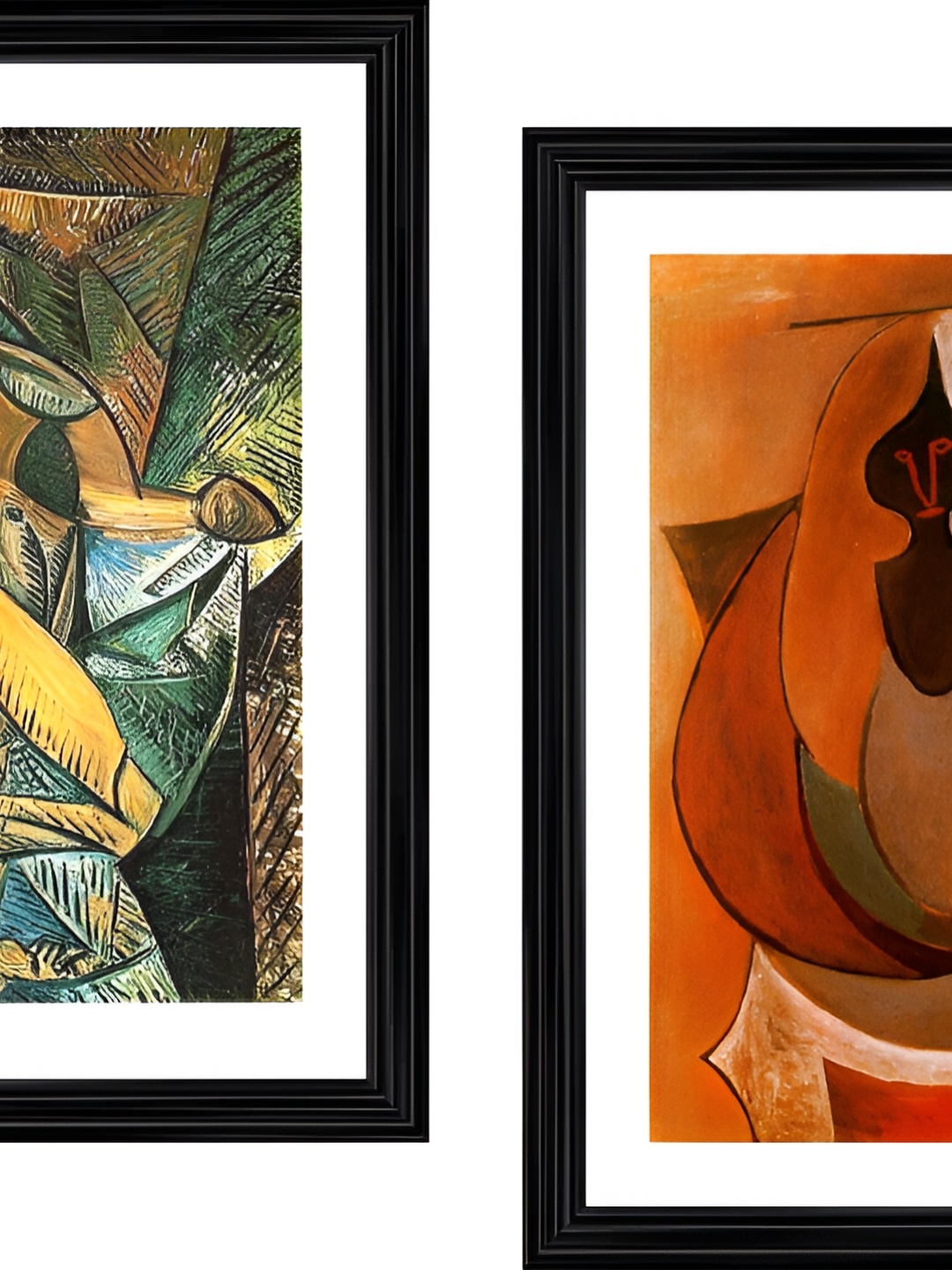 

Adventures India Brown & Green 2 Pieces Wooden Painting Wall Arts