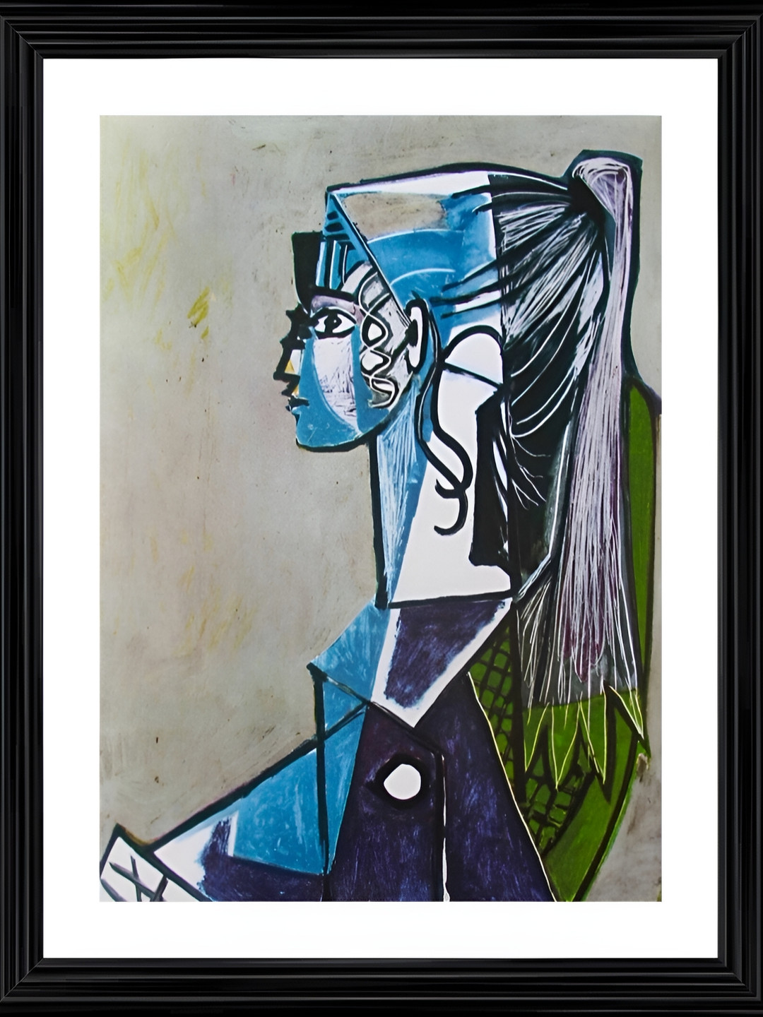 

Adventures India Blue & Grey Wooden Wall Painting