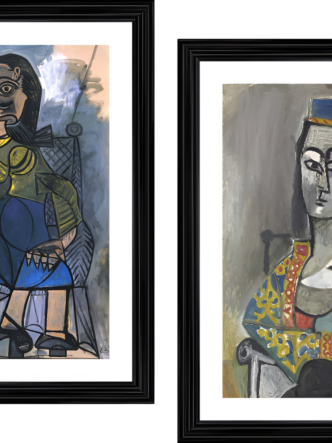 

Adventures India Black & White 2 Pieces Wooden Painting Wall Arts