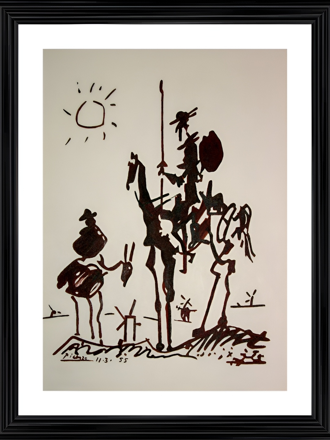 

Adventures India Grey & Black Abstract Wooden Wall Art