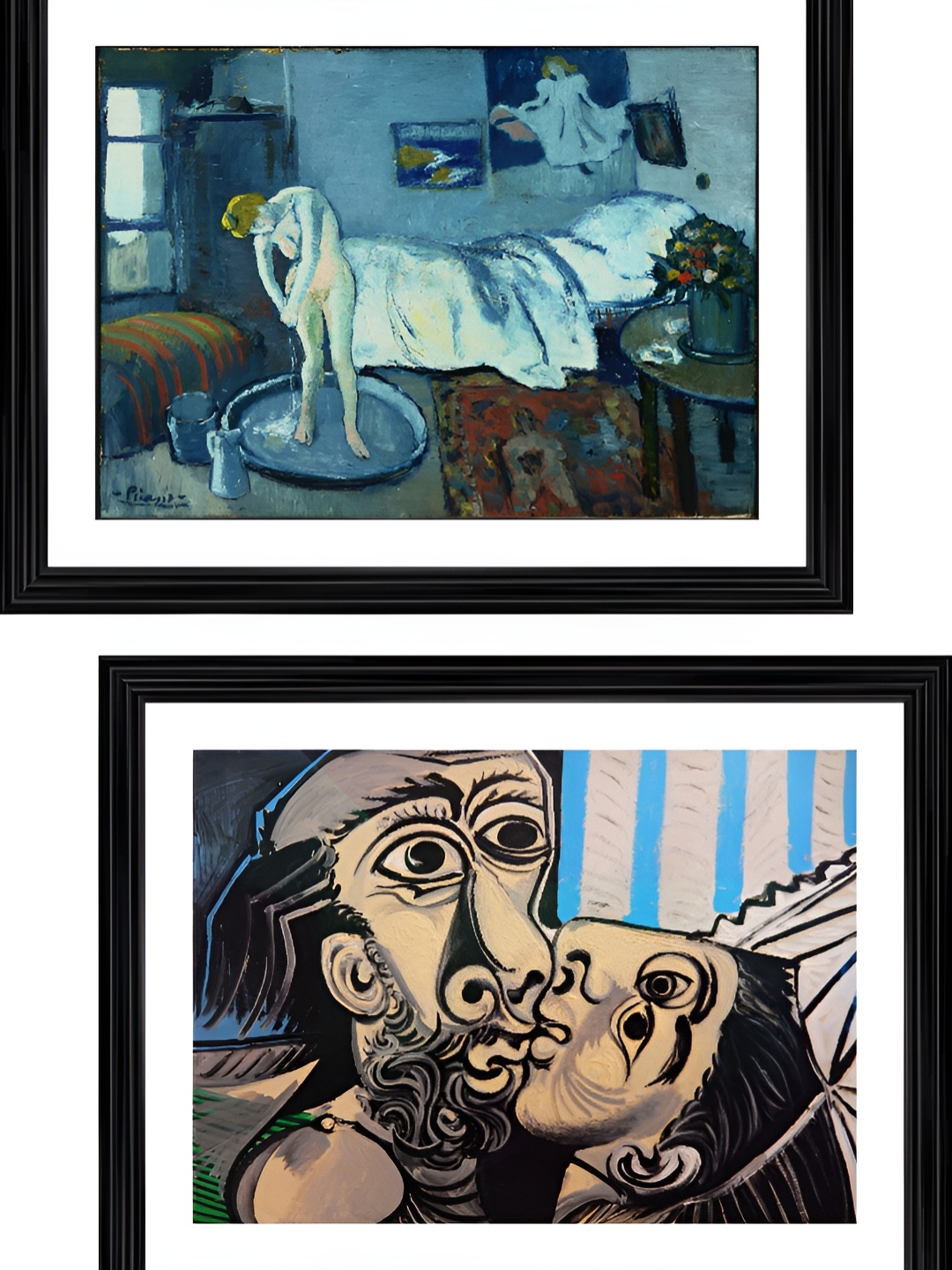 

Adventures India Blue & Beige 2 Pieces Wooden Paintings Wall Arts
