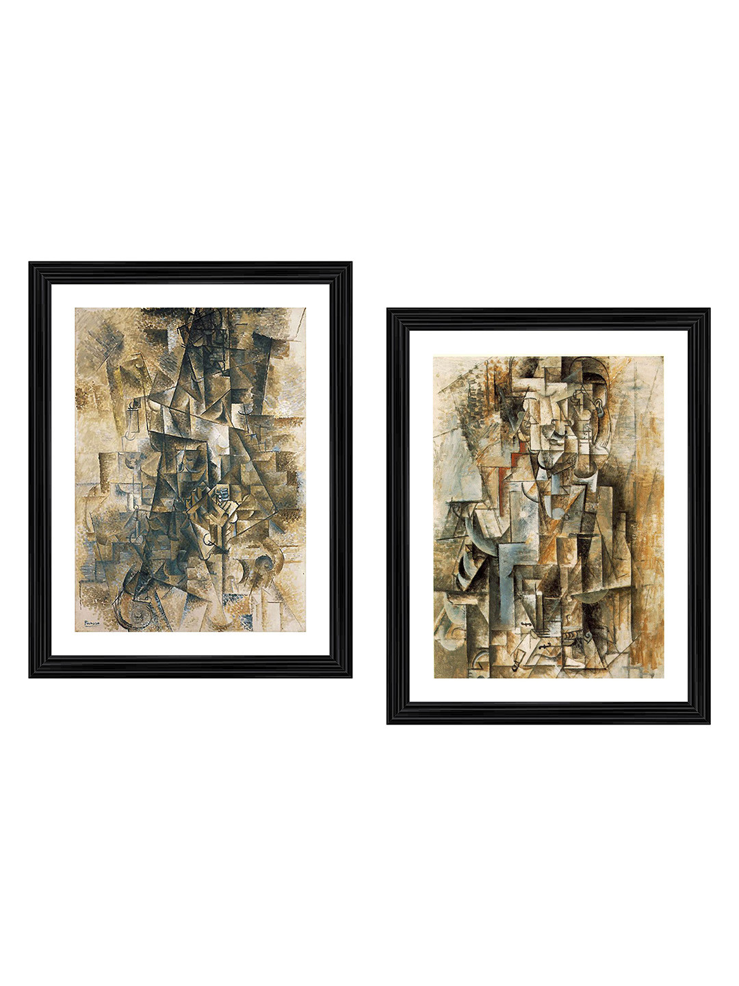 

Adventures India Black & White 2 Pieces Wooden Paintings Wall Art