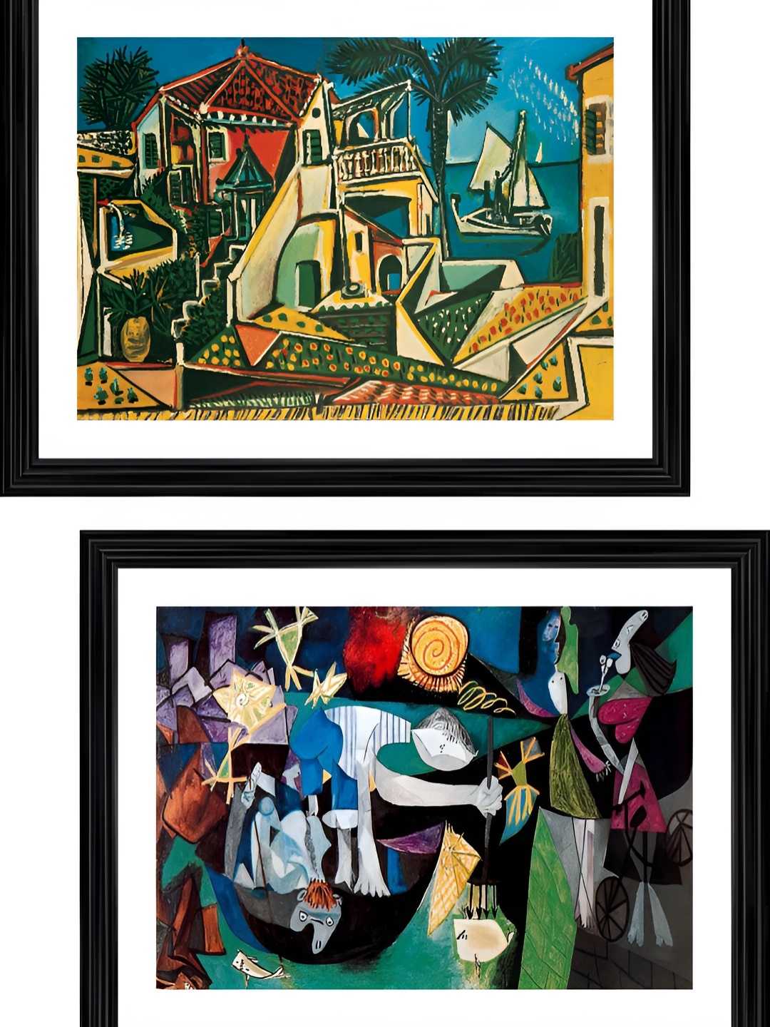 

Adventures India Green & Blue 2 Pieces Wooden Wall Arts