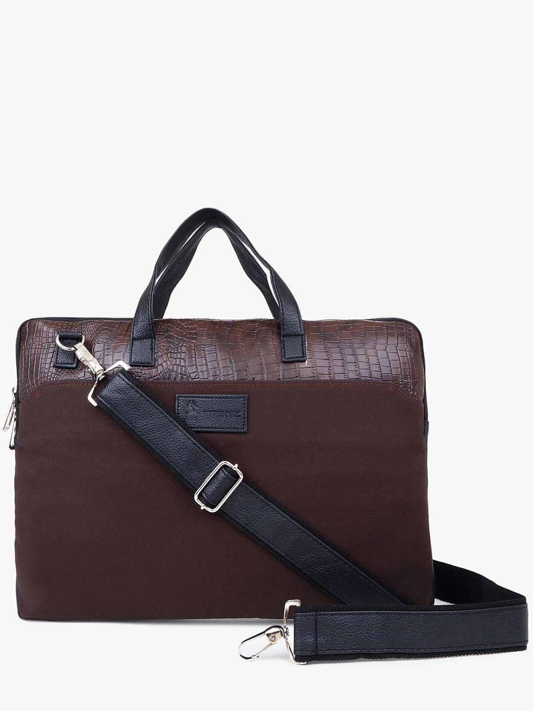 

Trenz Unisex Textured Laptop Bag, Brown