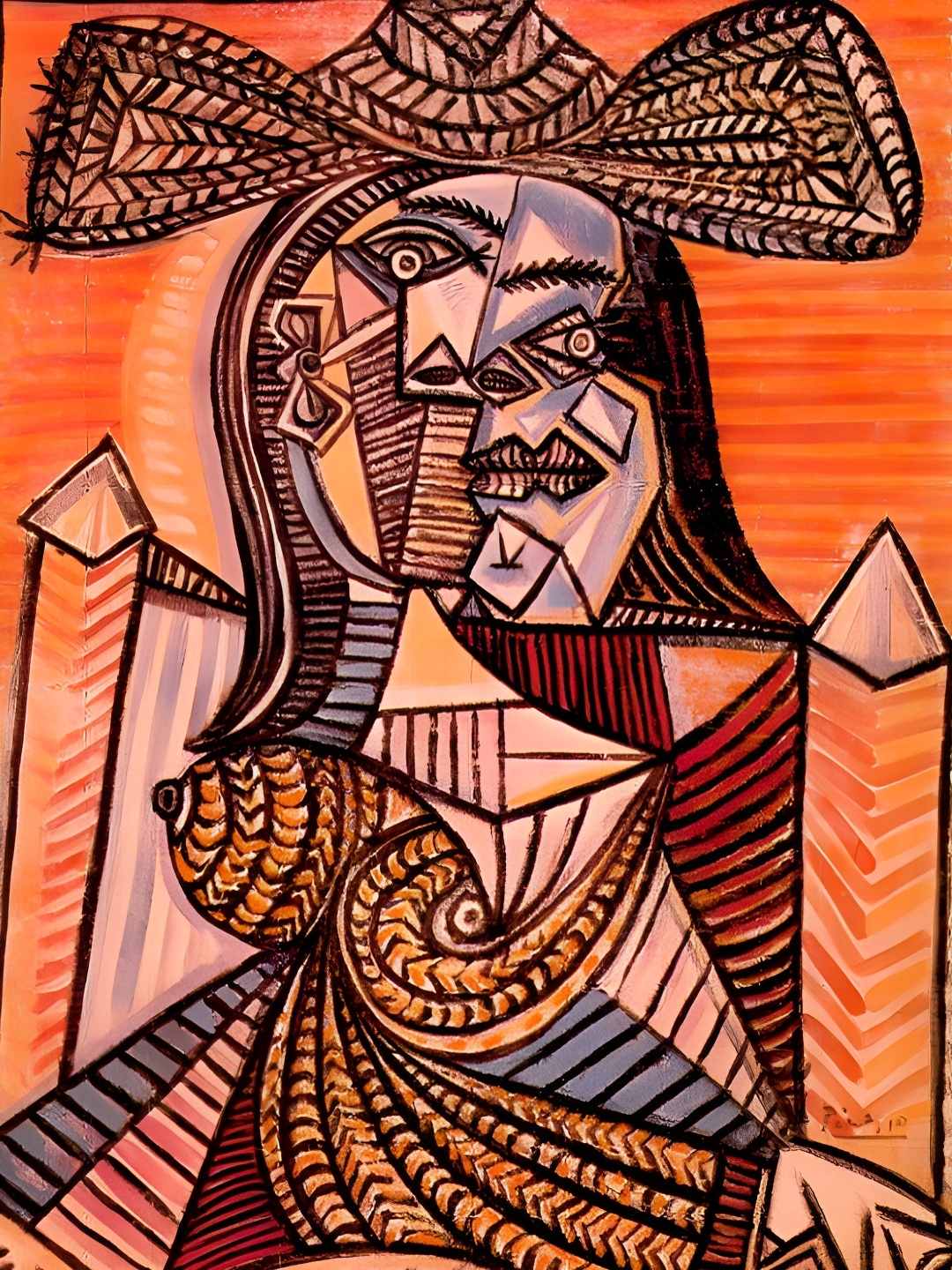 

Adventures India Orange & Red Wooden Paintings Wall Art