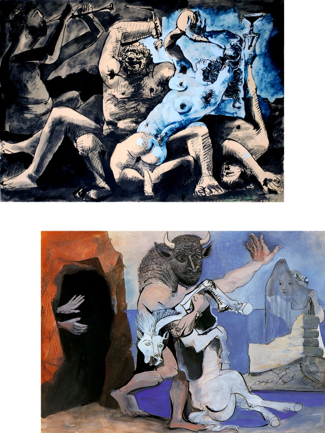 

Adventures India Blue & Black 2 Pieces Wooden Painting Wall Arts