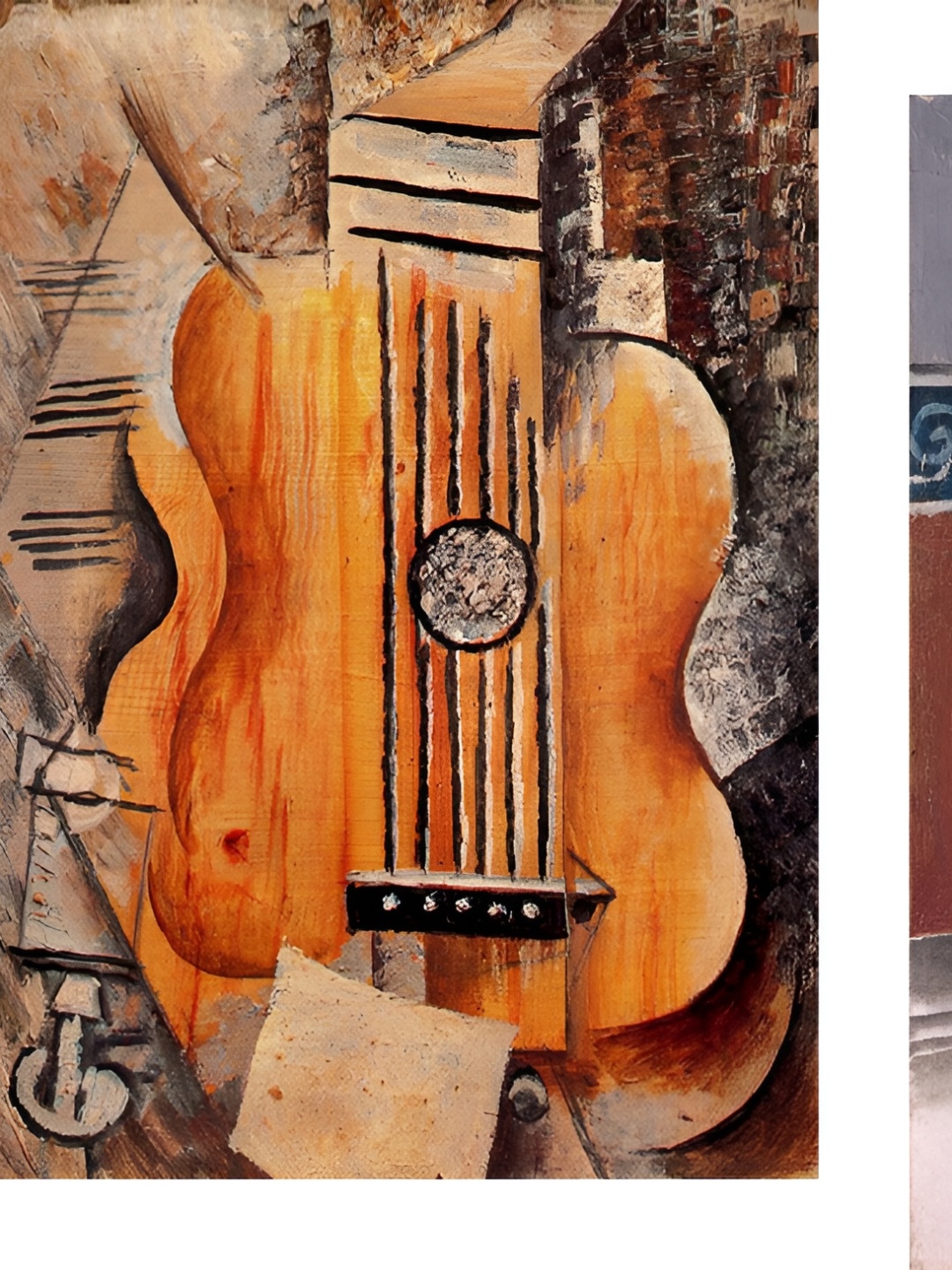 

Adventures India Brown & Black 2 Pieces Guitar Wooden Painting Wall Arts