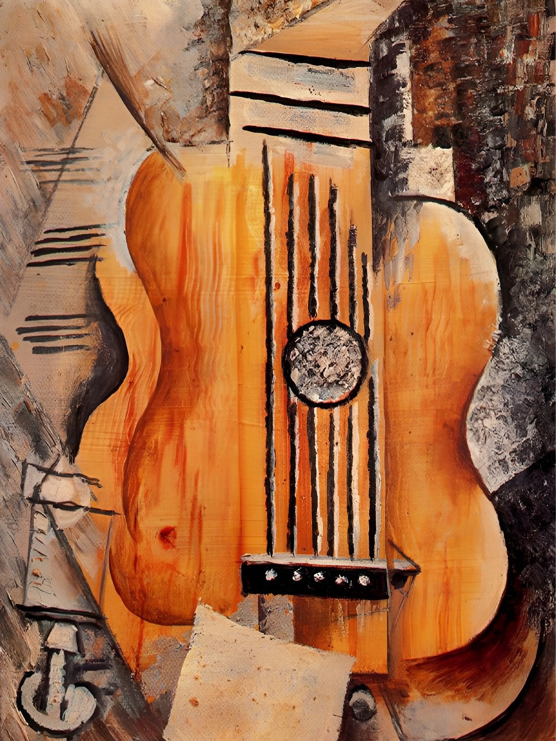 

Adventures India Brown & Beige Wooden Abstract Printed Wall Paintings