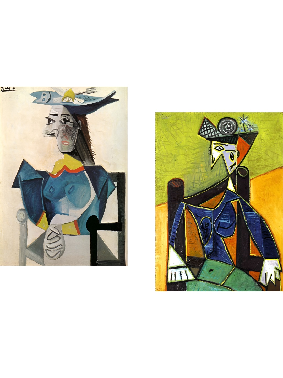 

Adventures India Green & Blue 2 Pieces Wooden Paintings Wall Art