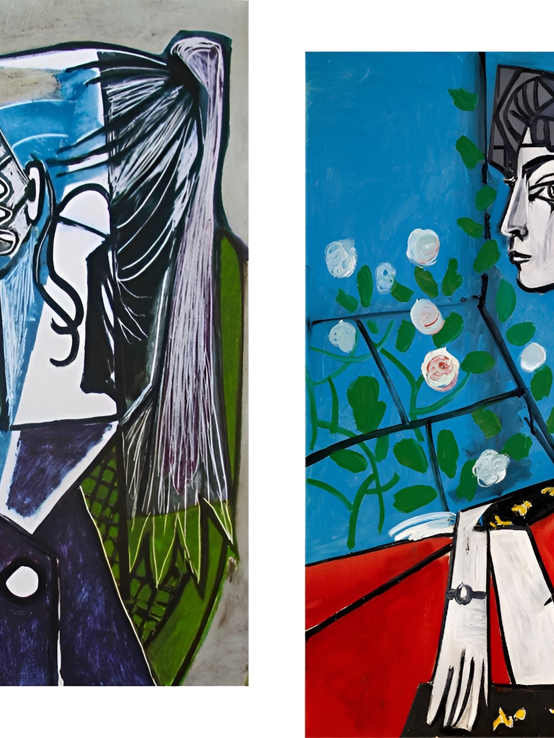 

Adventures India Blue & Red 2 Pieces Wooden Portrait Wall Paintings
