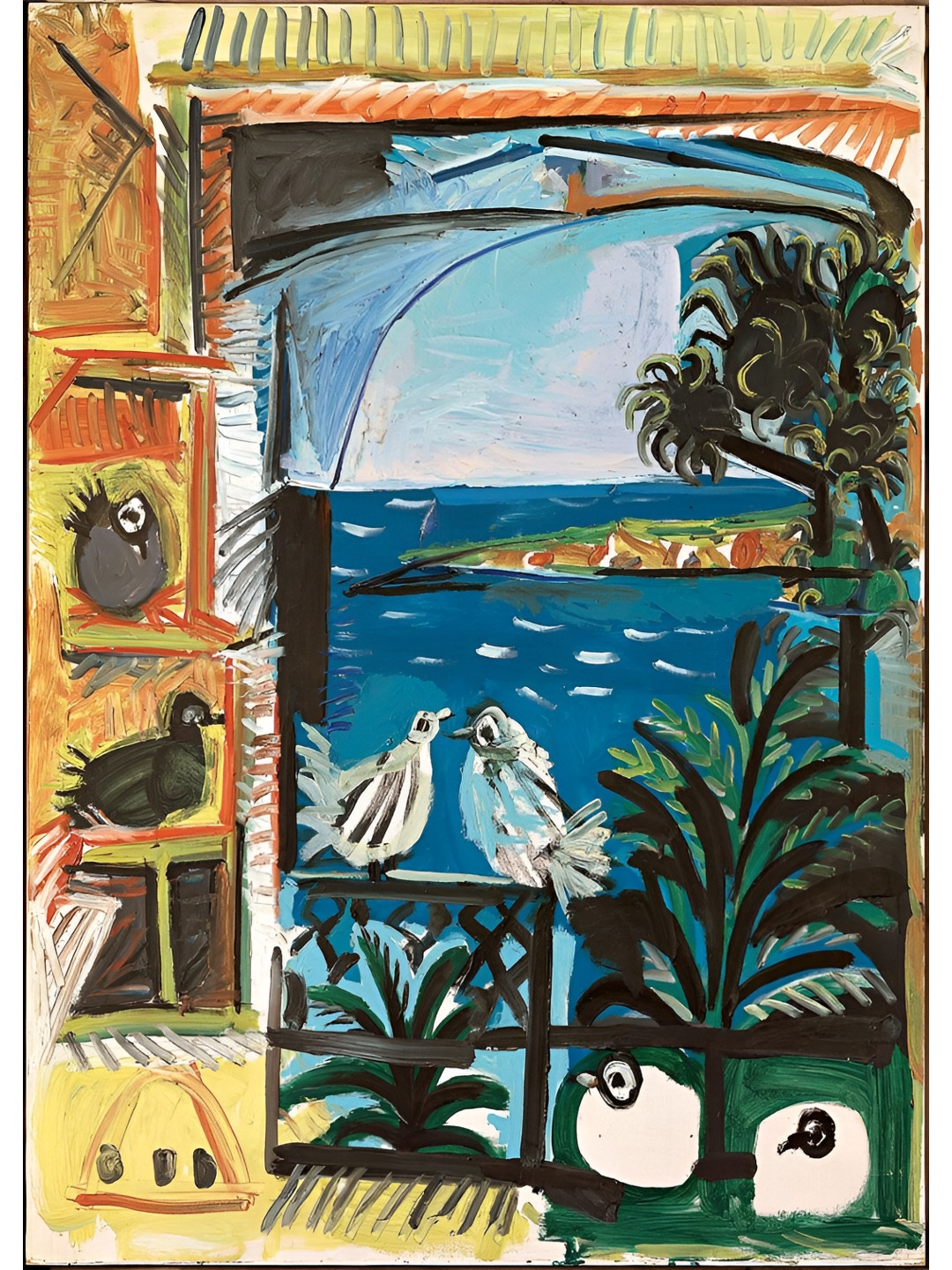 

Adventures India Yellow & Blue Wooden Painting Wall Art