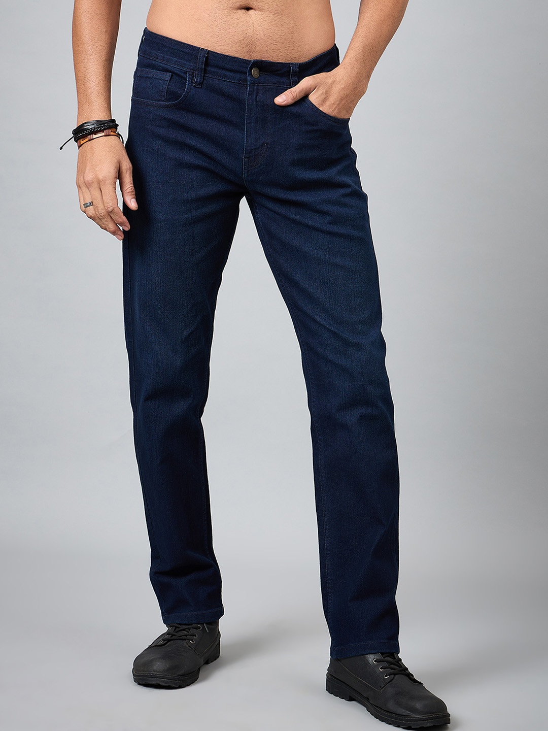 

Roadster Slim Fit Stretchable Cotton Jeans, Navy blue