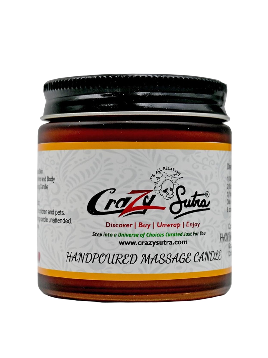 

Crazy Sutra White Pillar Candle