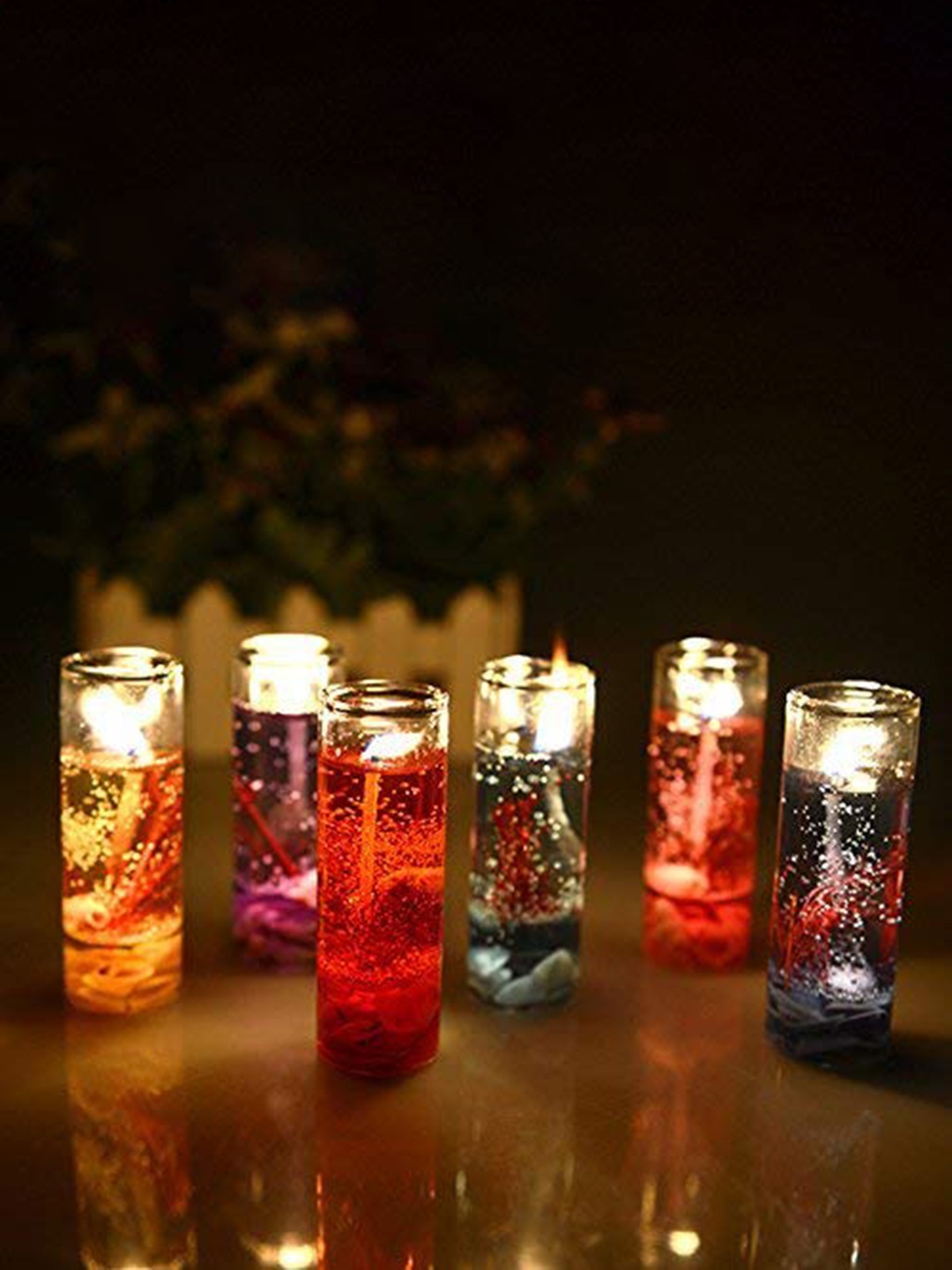 

Crazy Sutra Red & Blue 4 Pieces Pillar Candles