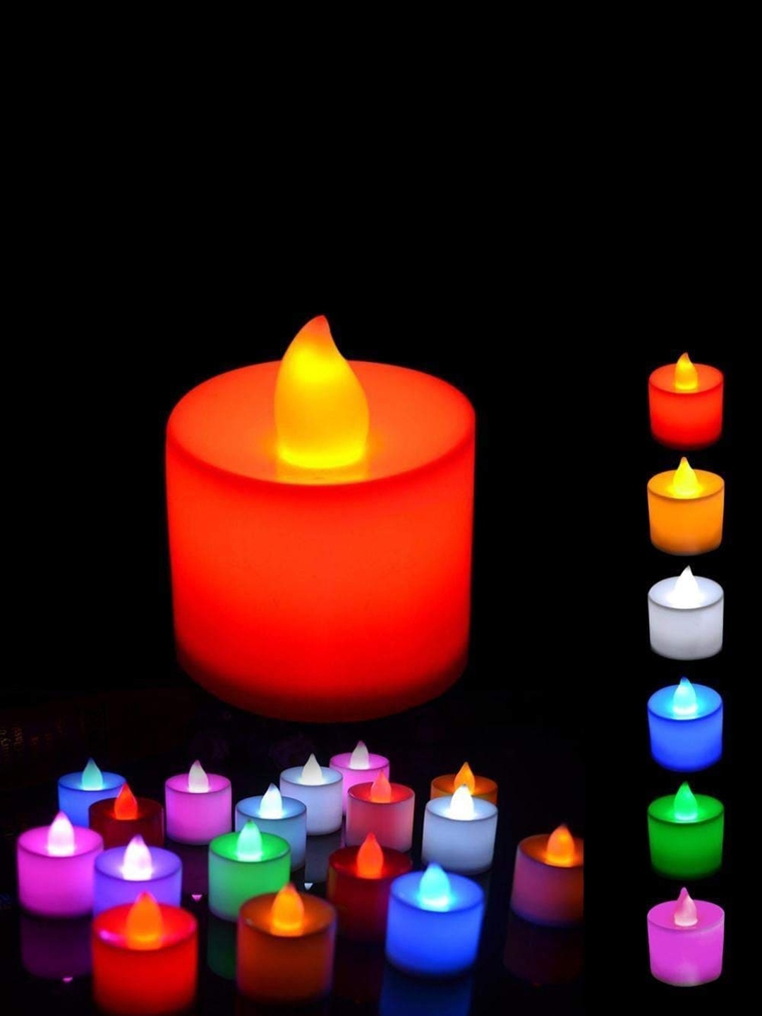 

Crazy Sutra Red & Blue 24 Pieces LED Tea Light Candles