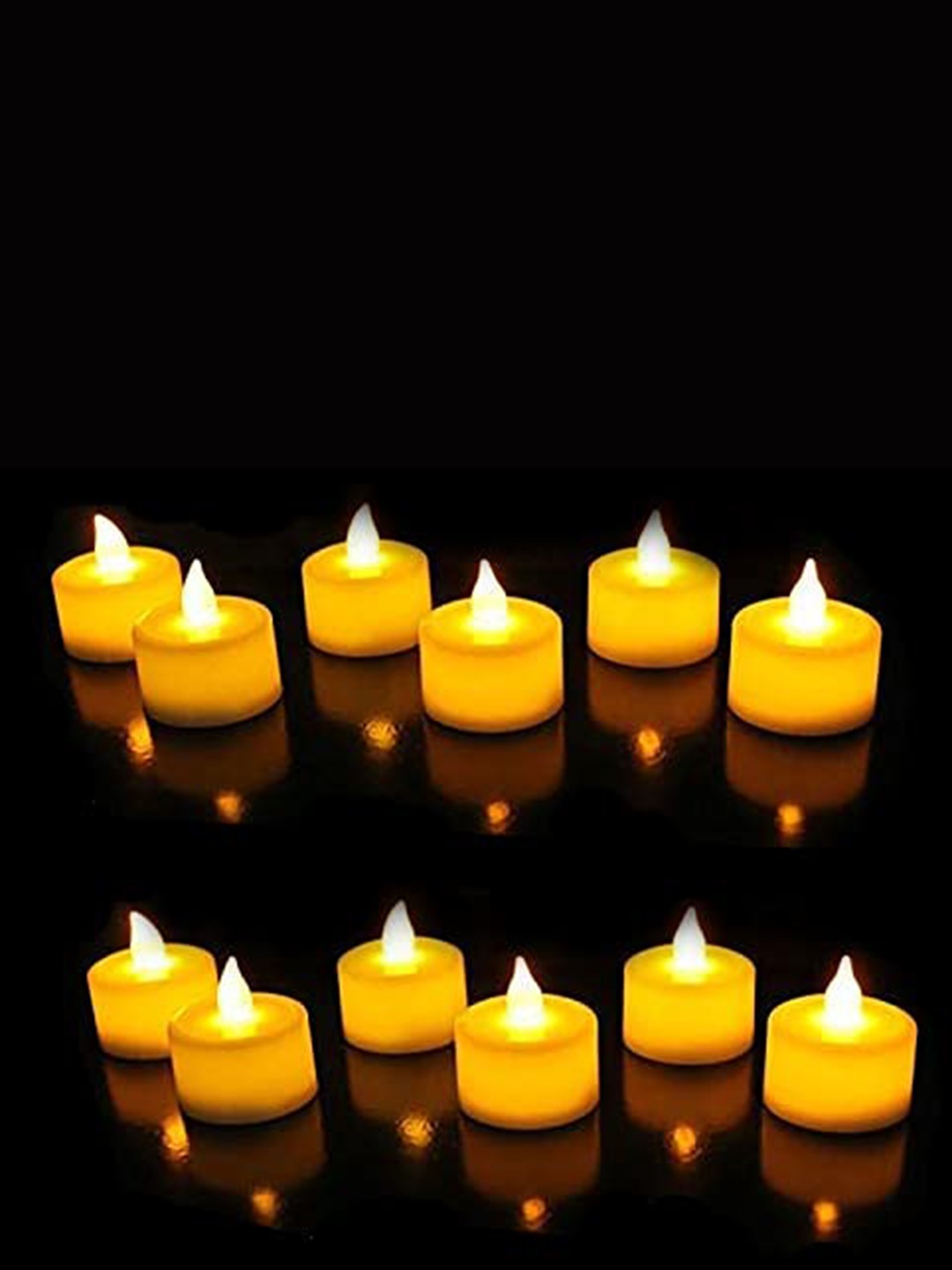 

Crazy Sutra Yellow 12 Pieces LED Tea Light Candles