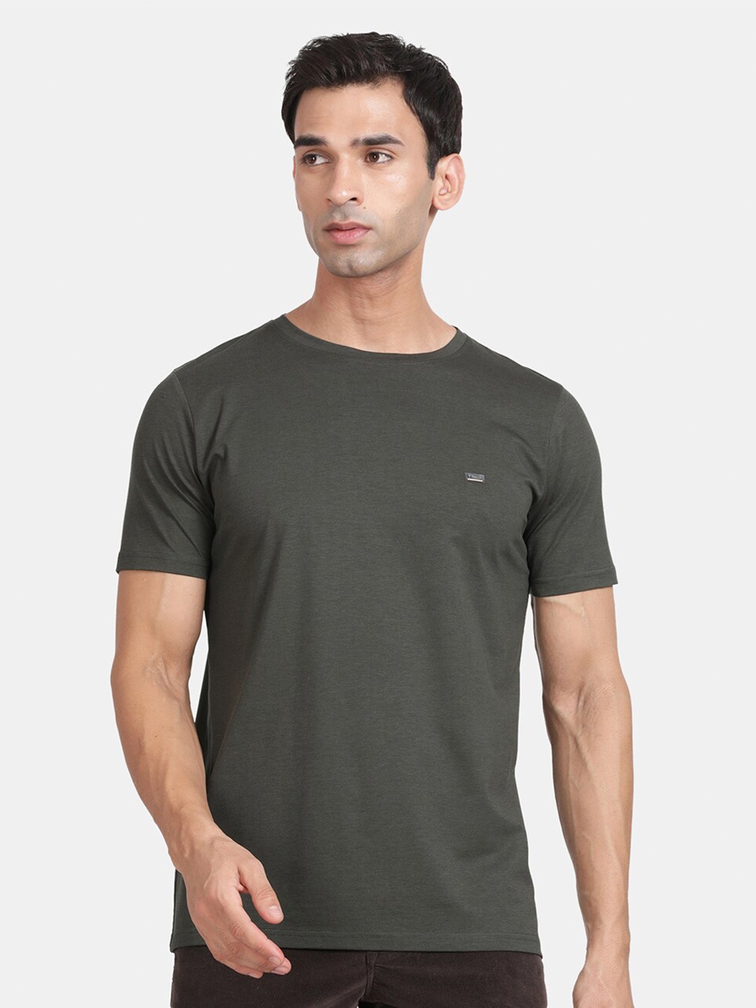 

t-base Short Sleeves Crew Neck Smart Fit T-shirt, Olive