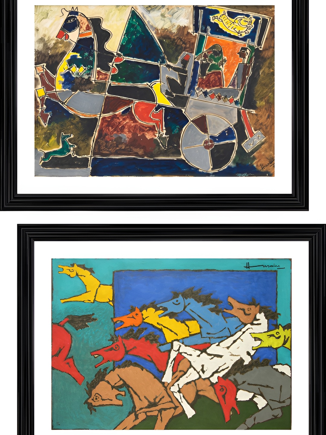 

Adventures India White & Red Wooden Painting Wall Art