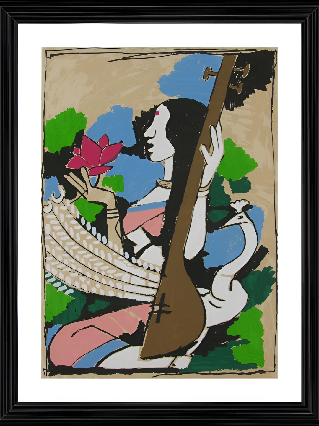 

Adventures India Multicoloured 1 Piece Wood Other Wall Paintings, Multi