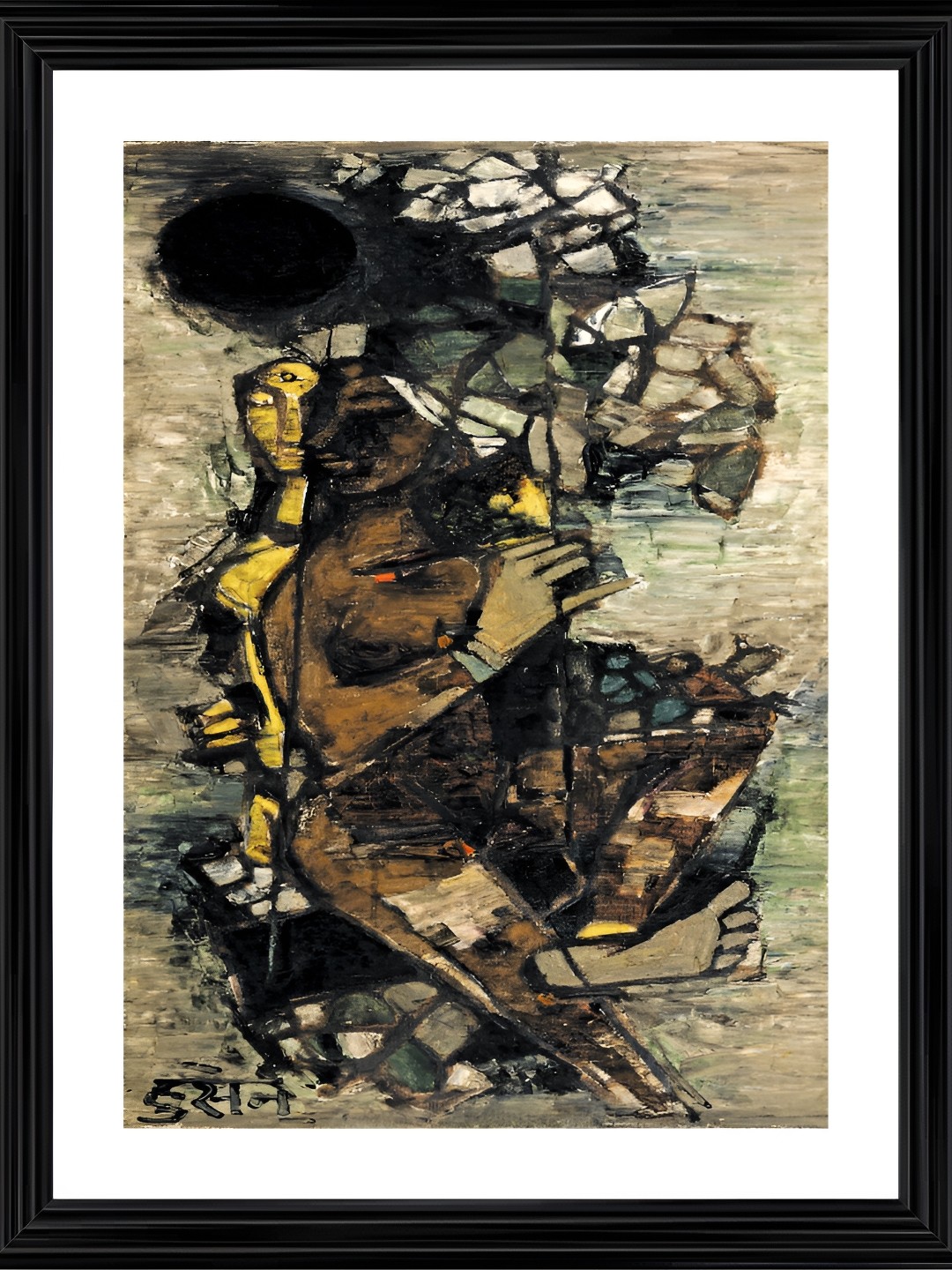 

Adventures India White & Beige Wooden Wall Art