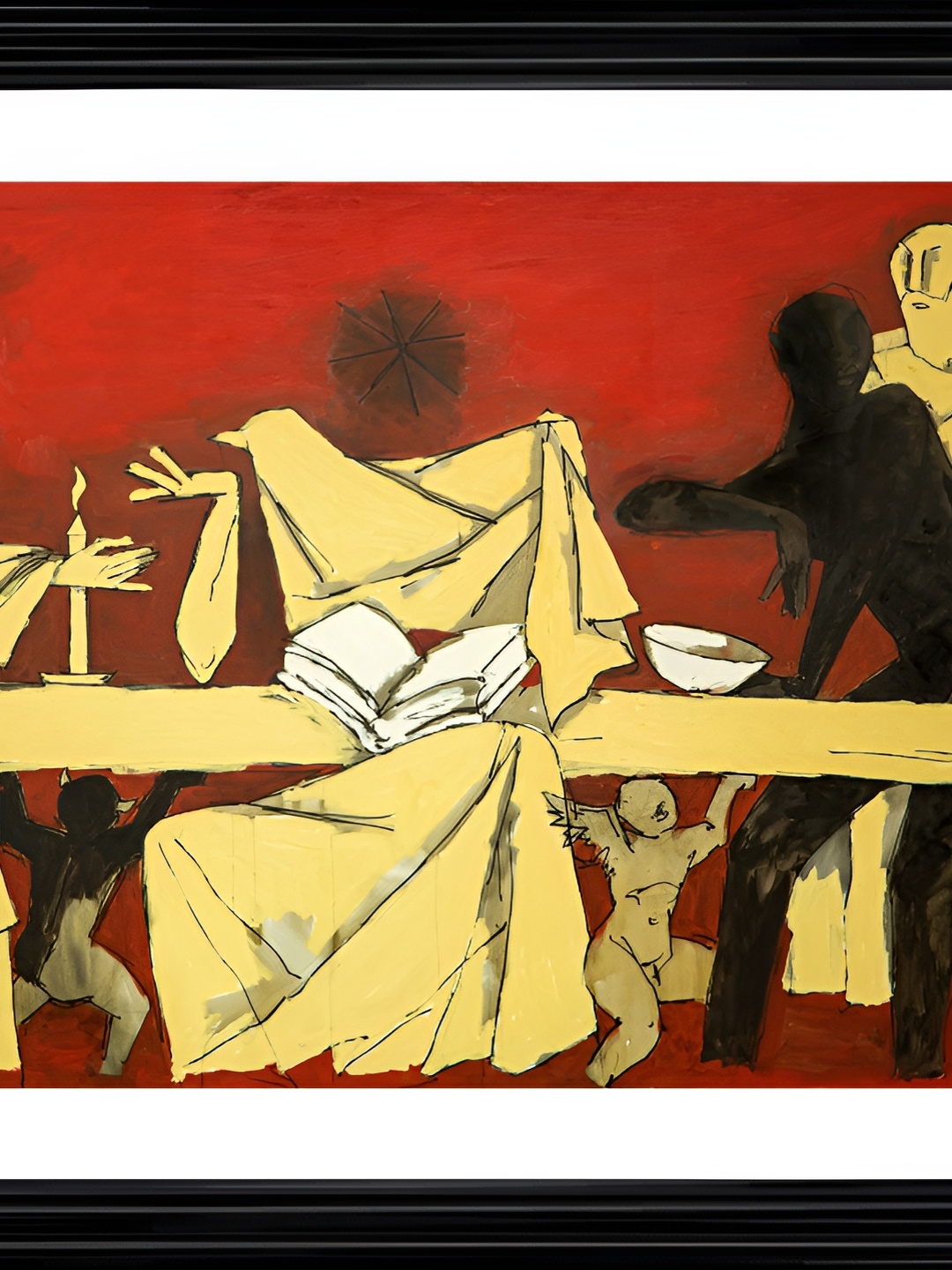 

Adventures India Red & Brown Wooden Painting Wall Art