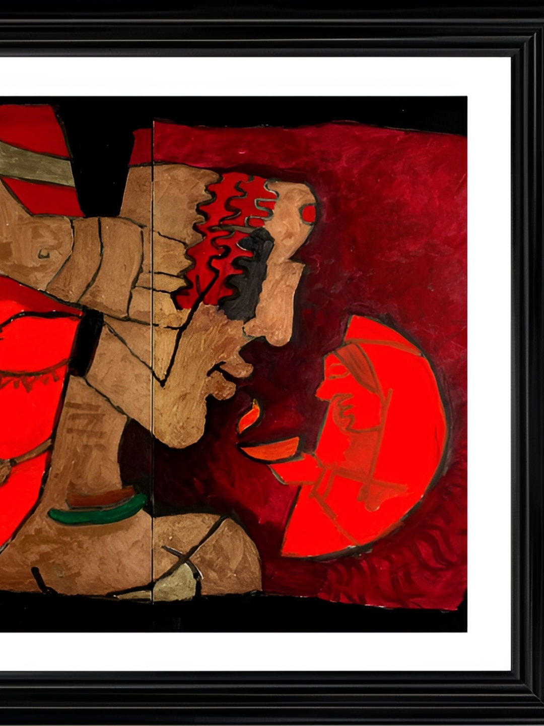 

Adventures India White & Red Wooden Painting Wall Art